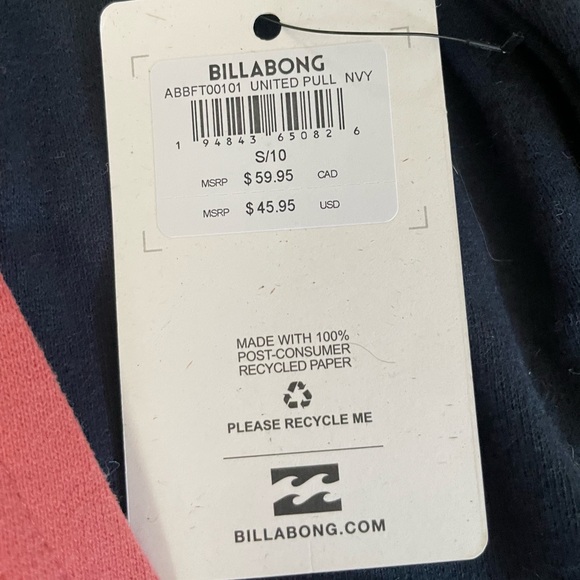 Small billabong color block hoodie - Picture 7 of 7